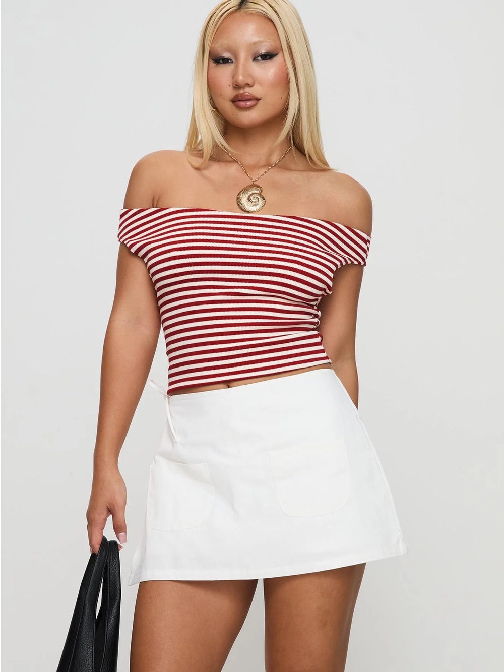 Princess Polly White A-Line Mini Skirt